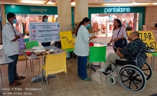 Heading Braille awareness building activity at Mumbai’s Growel's 101 Mall