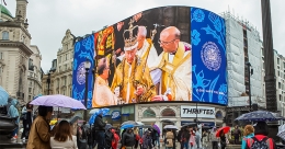 Piccadilly Lights joins celebrations to mark historic Coronation weekend in the UK
