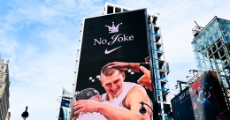 Nike celebrates Nikola Jokic with billboard in NYC