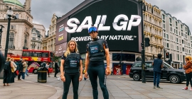 SailGP ‘We Are Racing’ dominates Piccadilly Lights