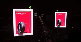 Clutter-breaking OOH campaign by Vredestein