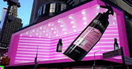 Redken makes it mark on Times Square 3D billboard with AR virtual try-on for new Acidic Color Gloss Collection