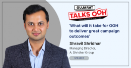 Shravil Shridhar, Md, A. Shridhar Group joins the brand panel discussion at Gujarat Talks OOH