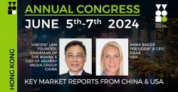 OAAA President & CEO Anna Bager & Asiaray Media Group Chairman of Board & CEO Vincent Lam to address WOO Global Congress in Hong Kong