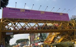 Prakash Arts unveils a Foot-Over-Bridge on Adugodi Road, Bangalore