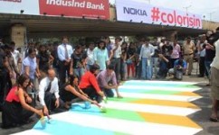 Nokia's colour splash to raise awareness in Mumbai