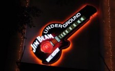 Jim Beam's guitar grabs eyeballs at Underground night club