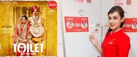 Air Asia partners promotion of 'Toilet - Ek Prem Katha'