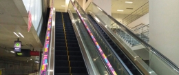 ad-roller showcases BeFantasticGaluru on Namma Metro escalators