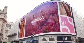 Pandora dazzles new brand identity at Piccadilly Lights