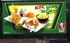 KFC's veggie spread on OOH 