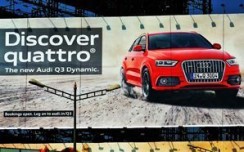 Audi Quattro grabs attention through OOH