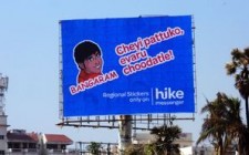Hike takes the OOH route to promote'freedom of expression' 