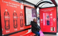 Coca Cola's festive bow brings cheer around UK