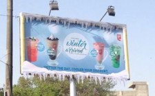 CafÃ© Coffee Day brings winter through billboards this summer