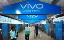 Vivo casts entire Patna railway station in a blue hue