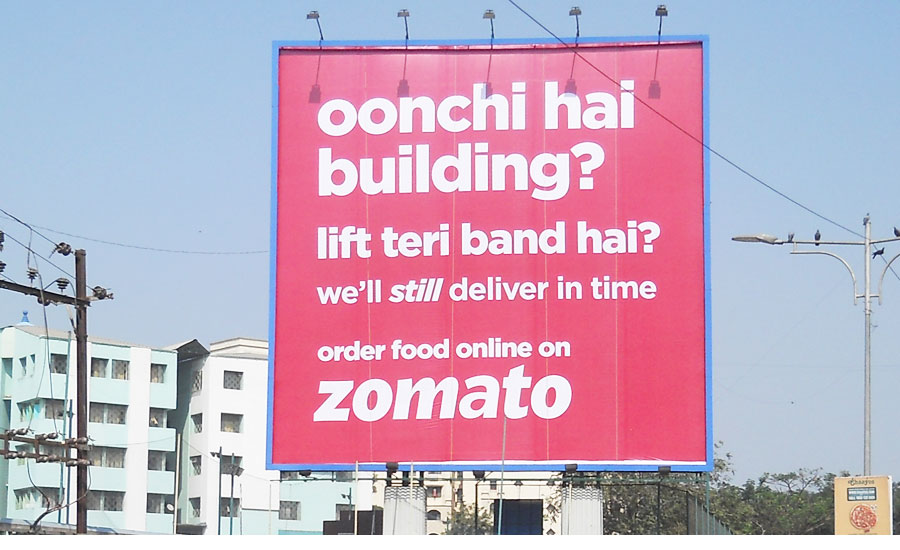 Zomatoâ€™s creative-witty OOH campaign simply nails it