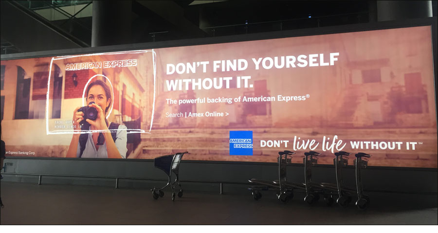 American Express campaign exemplifies its omnipresence