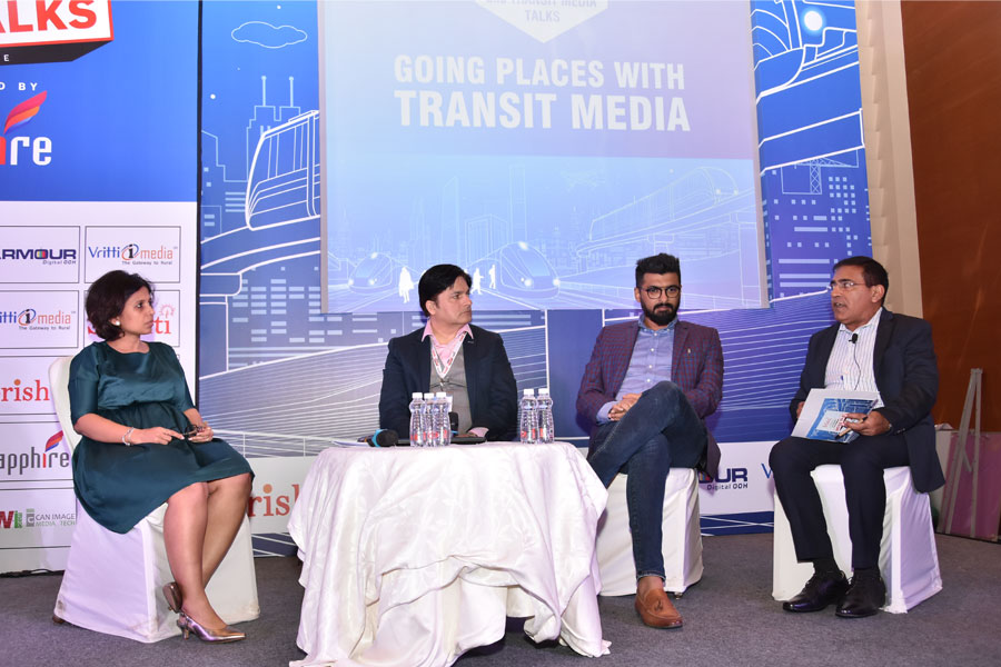 Rachana Lokhande, Co-CEO, Kinetic India; Fabian Cowan, President, Posterscope India; Jayesh Yagnik, CEO, MOMS Outdoor Media Solutions & Rajiv Raghunath, Managing Editor, Outdoor Asia & Media4Growth