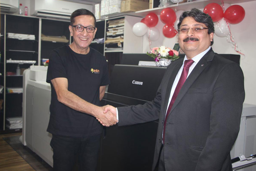 L-R- Mr. Amit Roy, Director, Mantra Printers and Mr. Puneet Datta, Senior Director, Professional Printing Products (PPP)