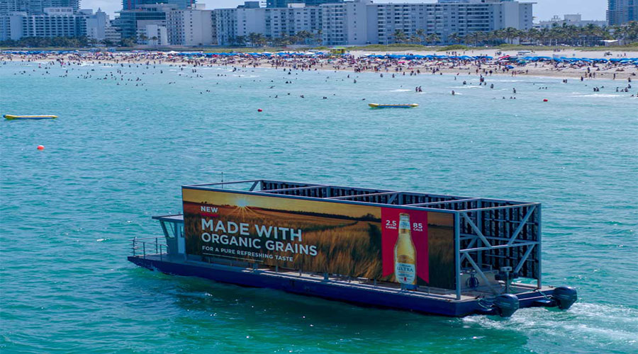 Ballyhoo Media, floating billboard