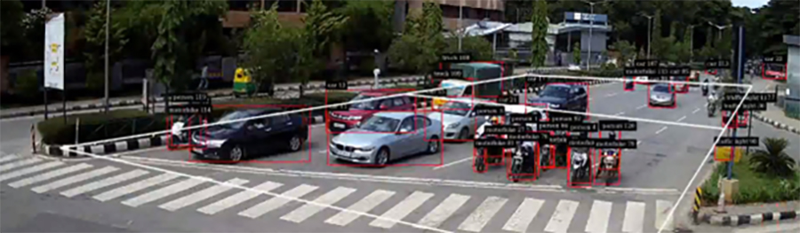 precisely counting the number of vehicles passing by the media and the vehicle type