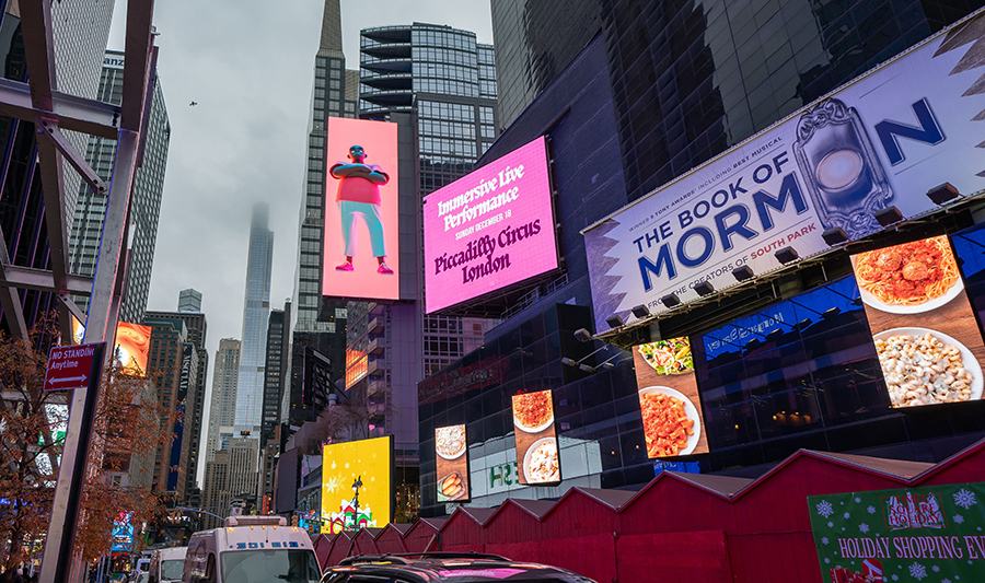On the OUTFRONT NYC screen
