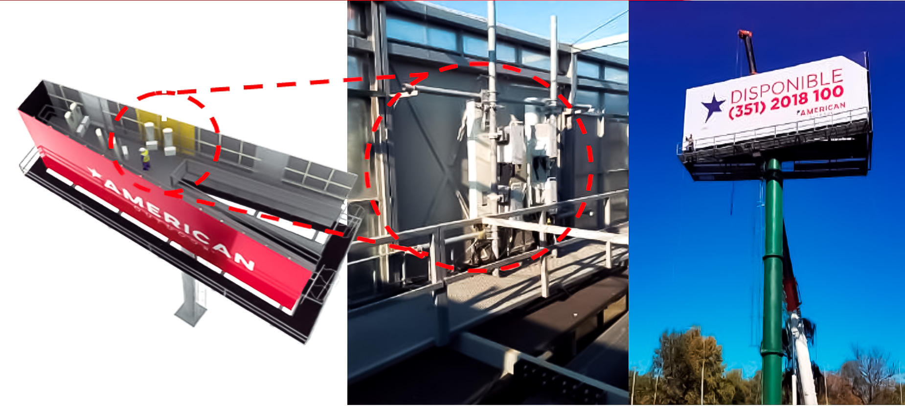 Antenna installation showcase in Billboard