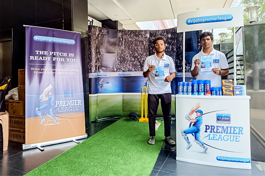 Vi John ran exciting offers around its range of shaving products & gave consumers an opportunity to experience their products