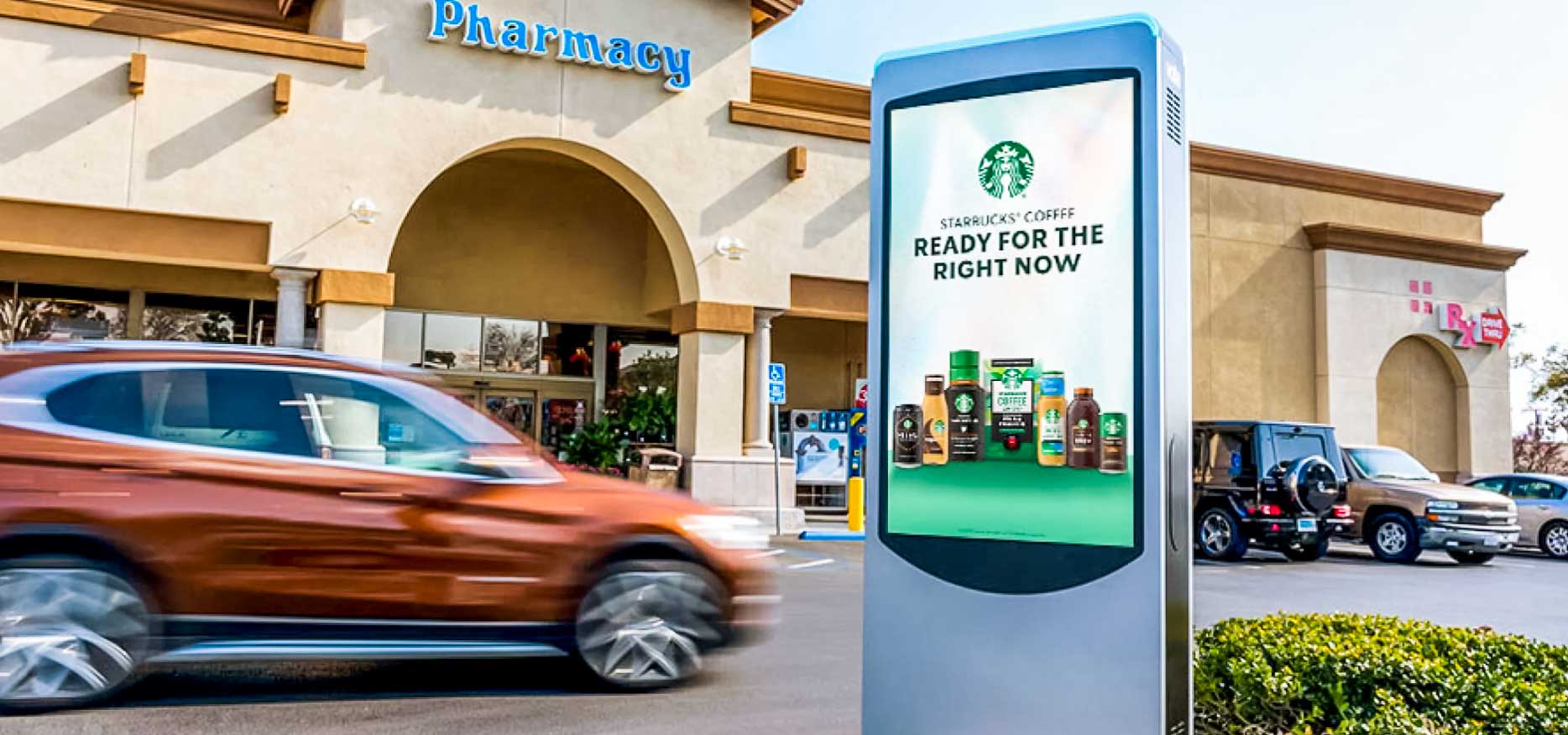 Vistar media's DOOH campaign of Starbucks coffee