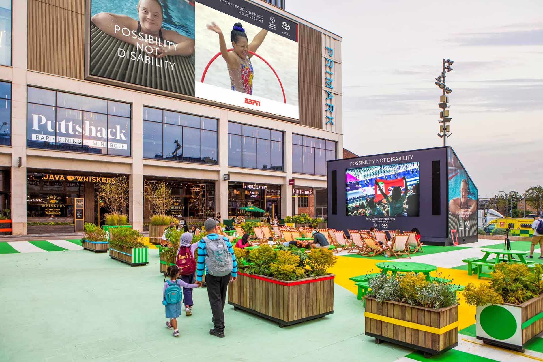 Oceans outdoor along with Toyota to have Olympic theme