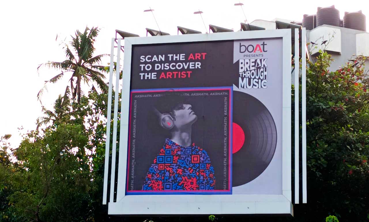OOH campaign of Boat