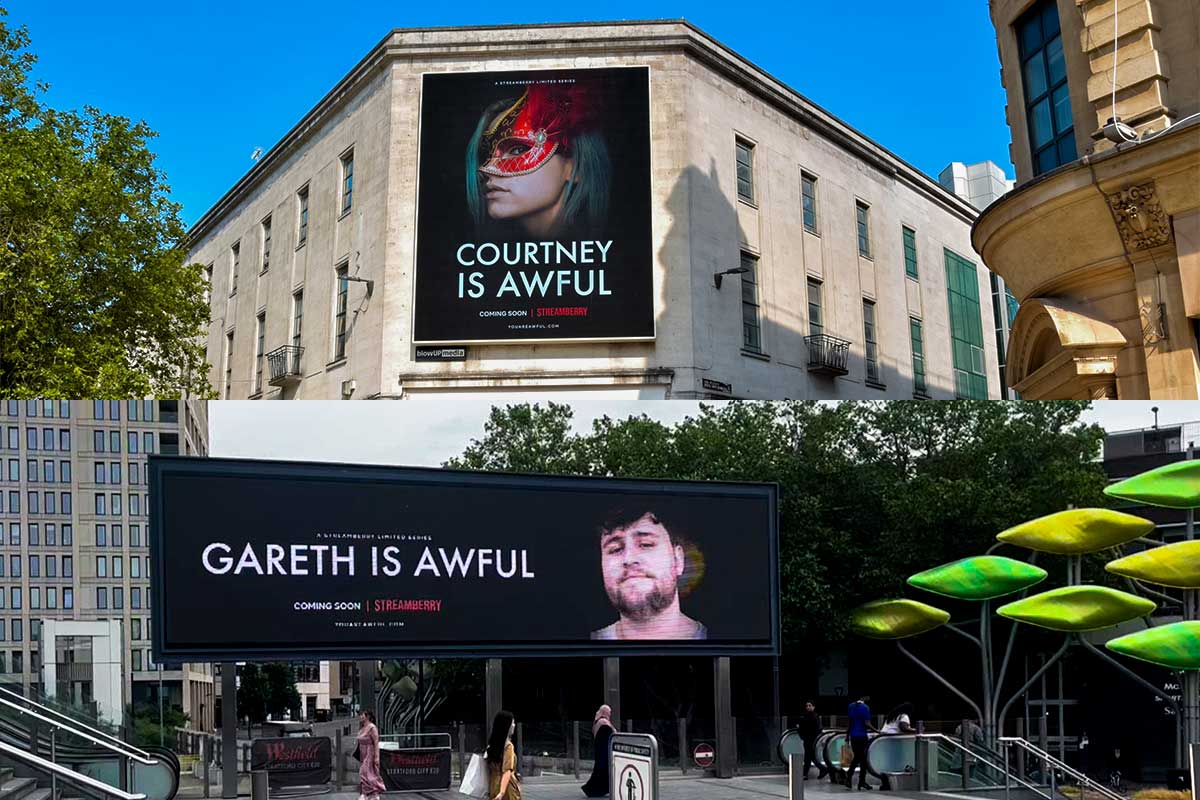 Creative OOH campaign by Netflix for Black mirror's news season