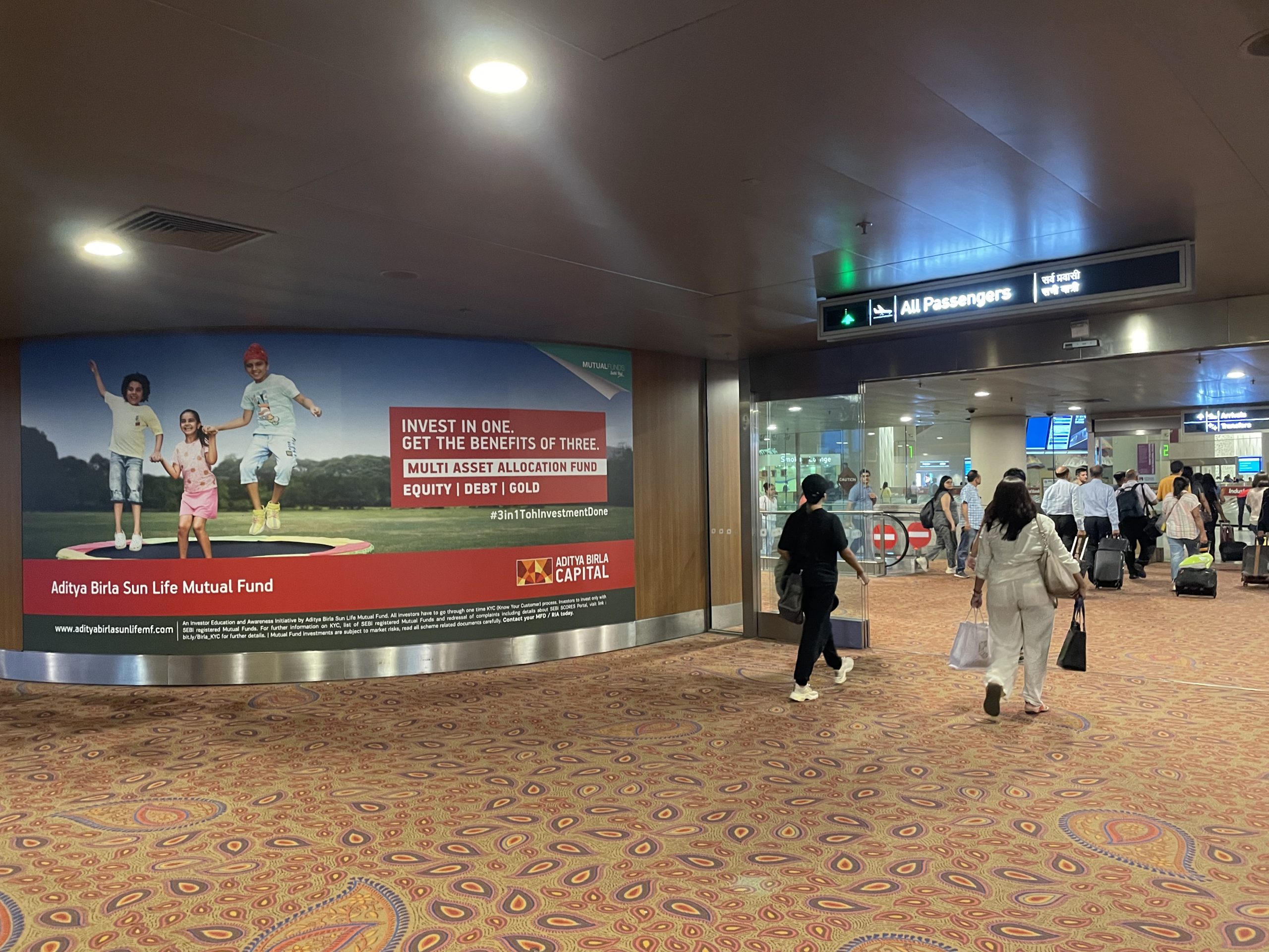 Aditya Birla Mutual fund campaign at airport