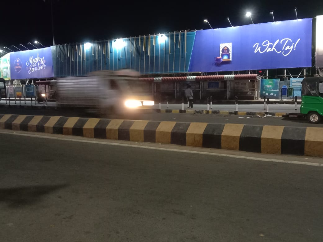 Taj Mahal Tea OOH camapign in Vijaywada