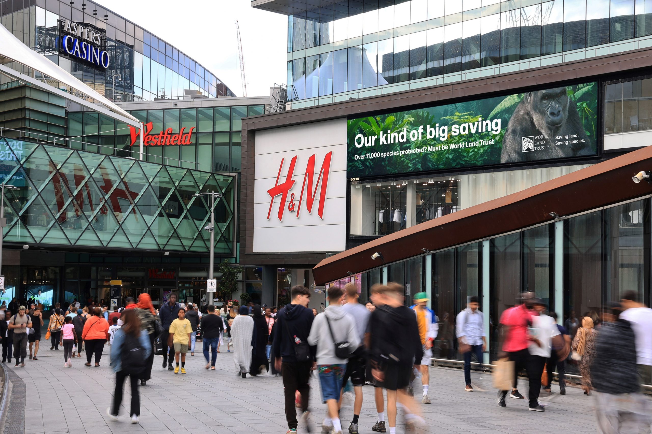 World Land Trust Westfield Stratford City.