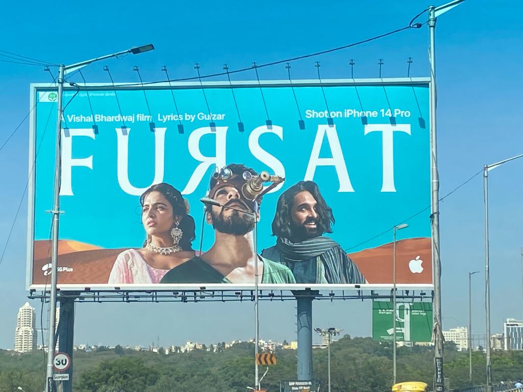 'Fursat' OOH Campaign Short film directed by Vishal Bharadwaj and starring Ishaan Khatter, Wamiqa Gabbi and Salman Yussuf Khan