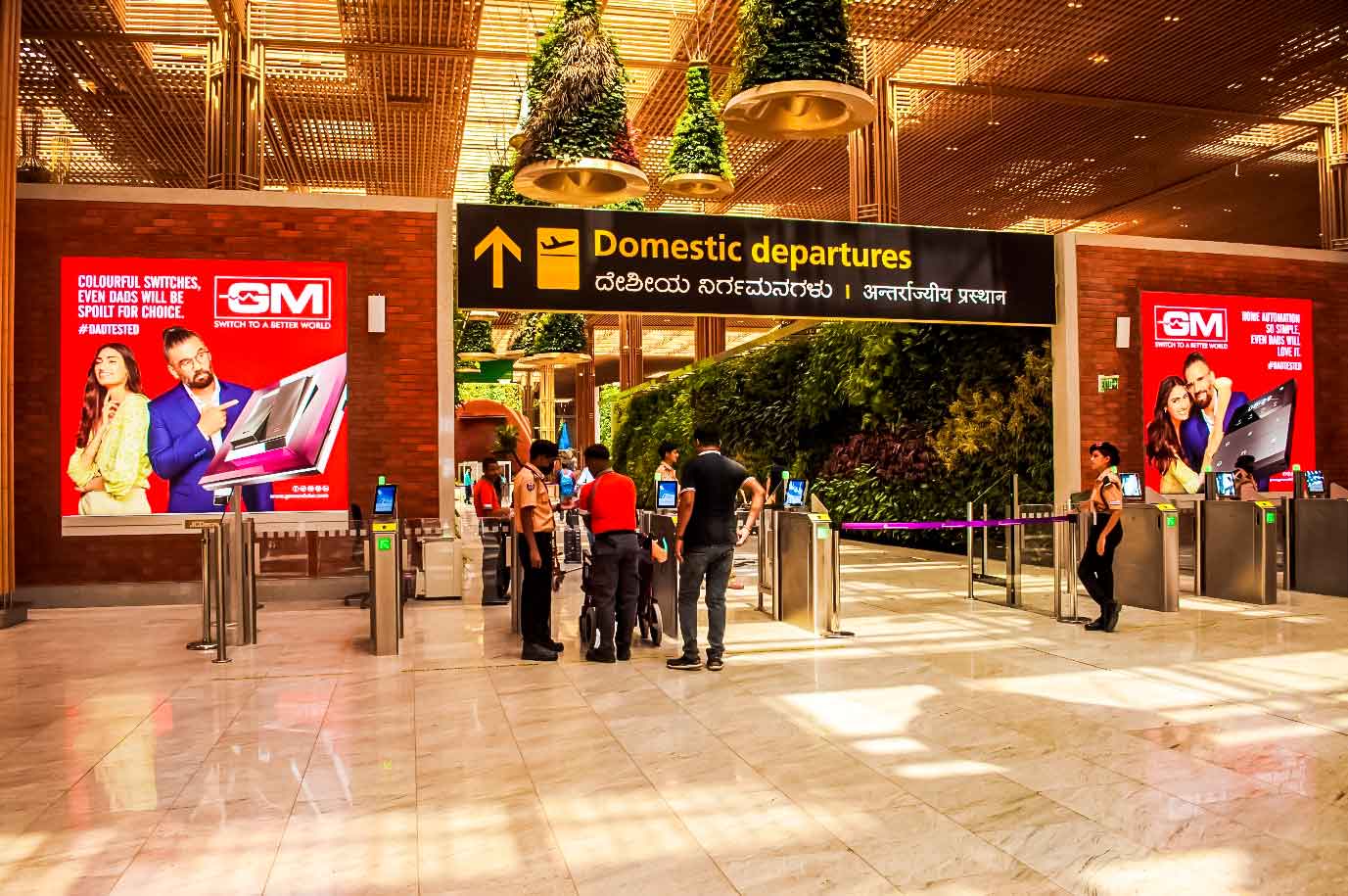 GM campaign at Banglore airport 