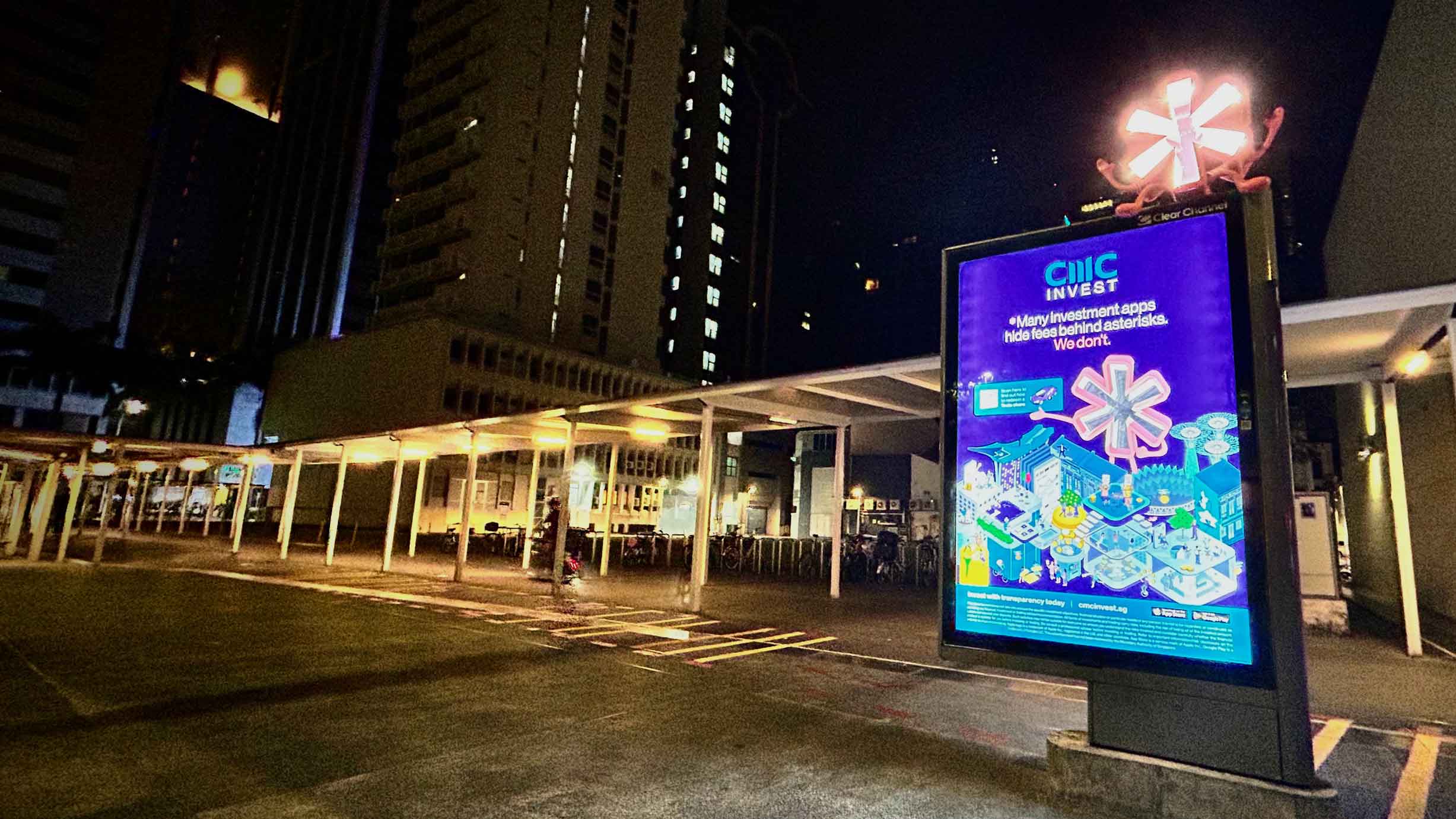 Camapign at Bus shelter