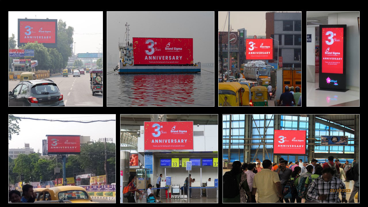 3rd Anniversary OOH campaign pics Collage