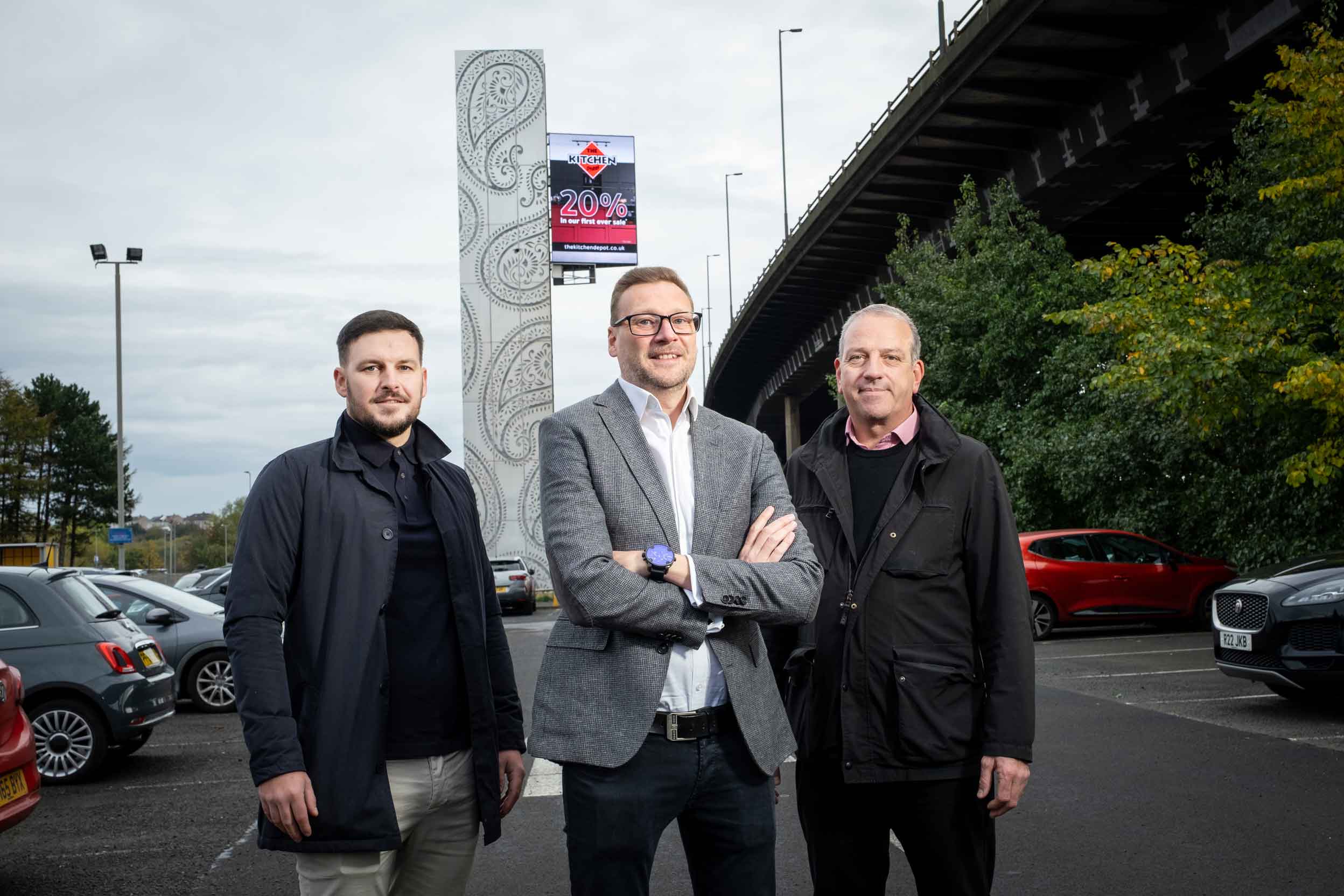 The 75Media team in Scotland - Ollie Paxton, Mark Russell and Stuart Robertson