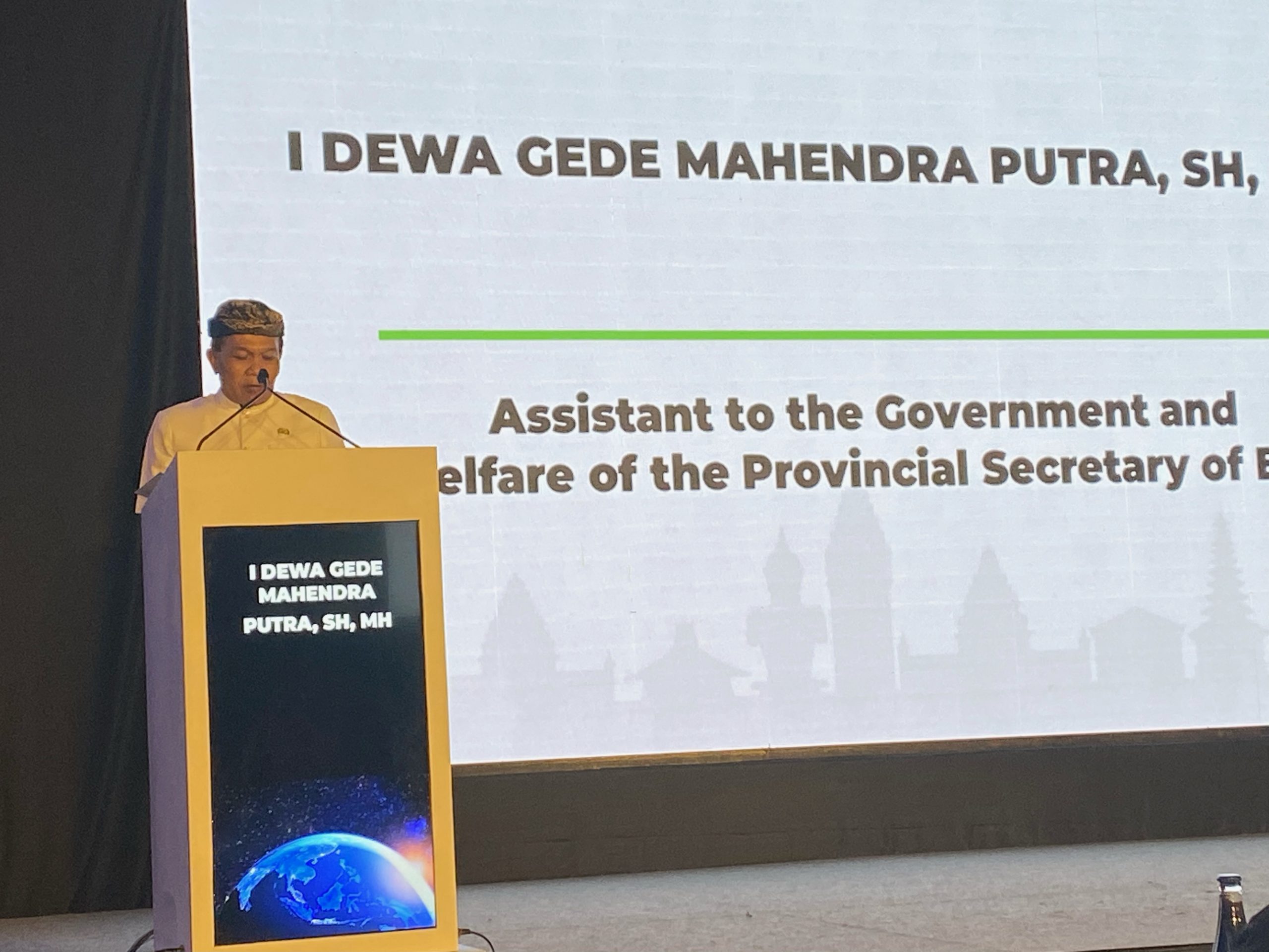 Dewa Gede Mahendra Putra, SH, MH, Assistant to the Government and Welfare of the Provincial Secretary of Bali 
