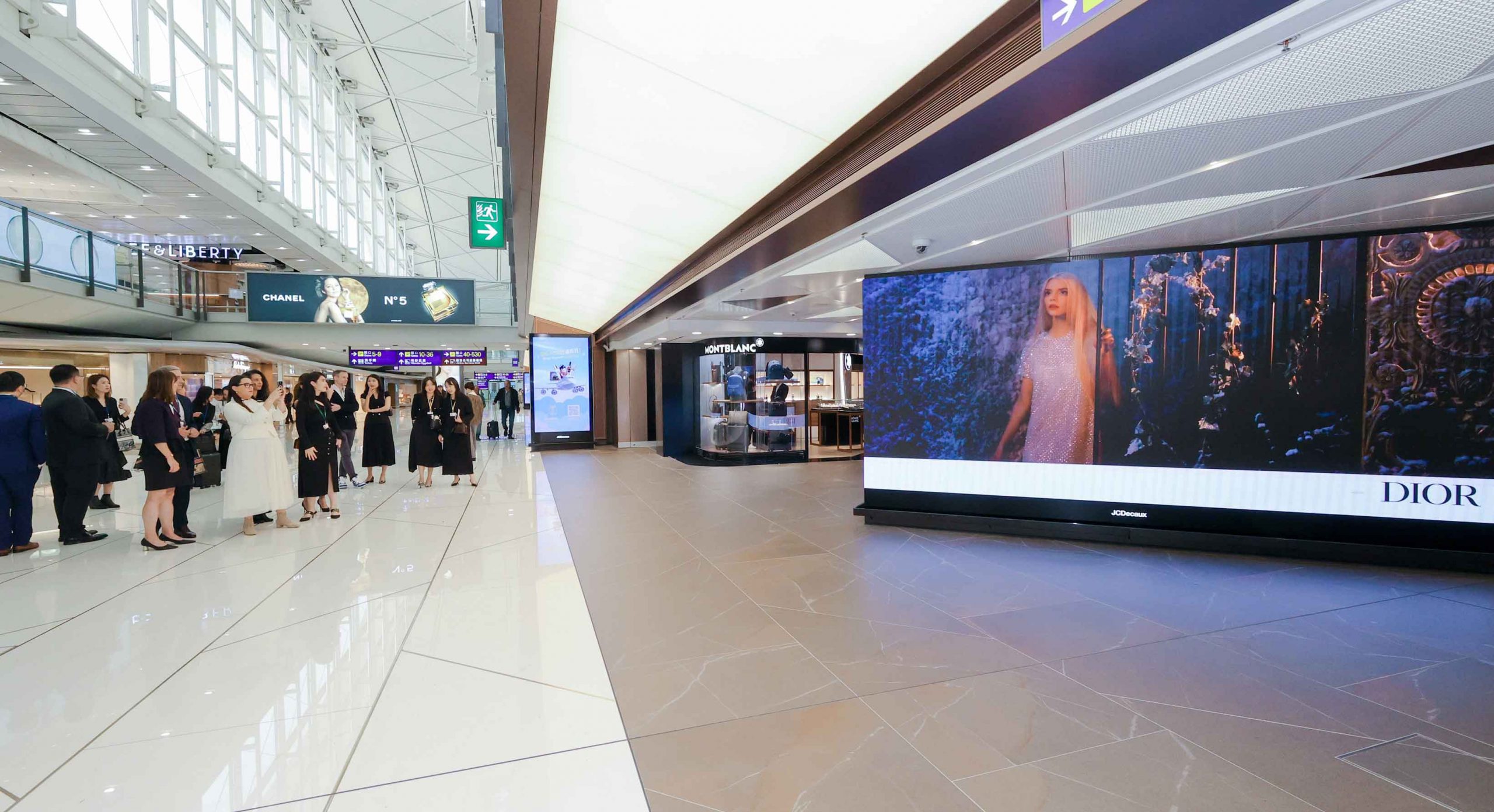 Dior campaign at Hong Kong airport