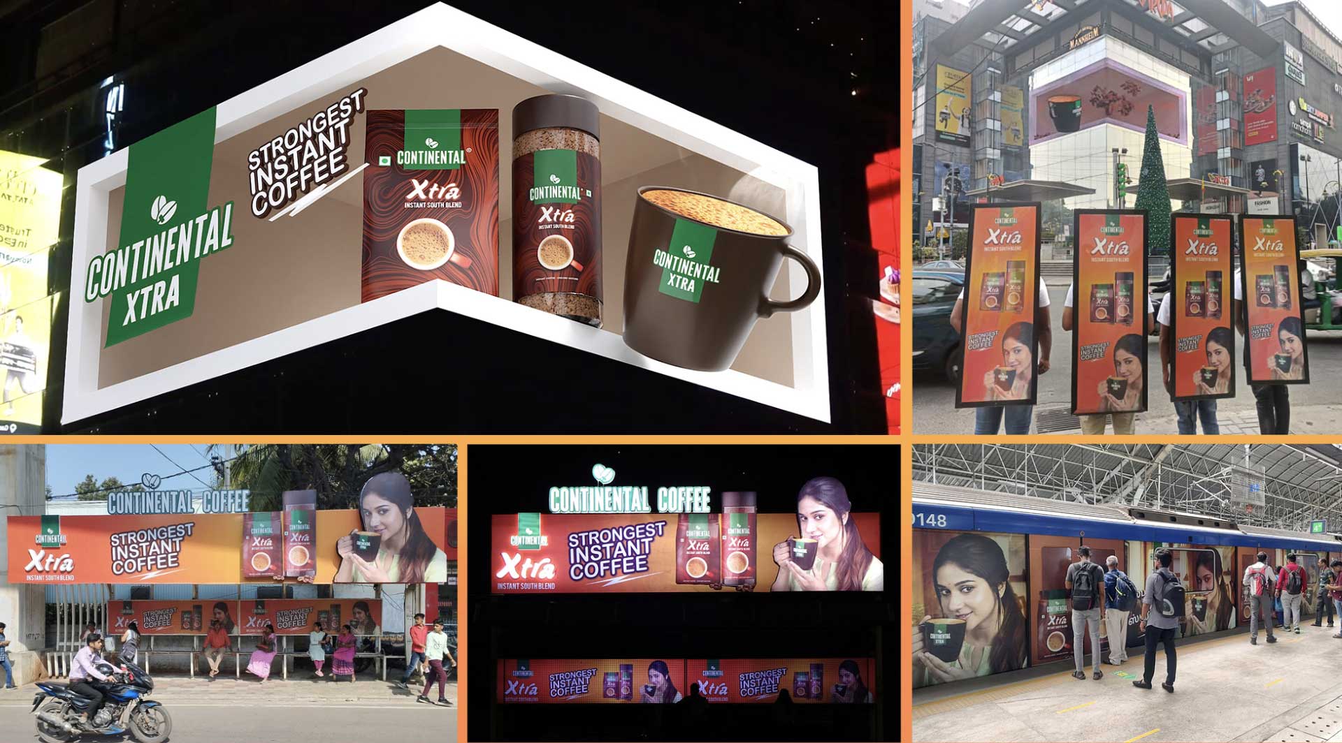 Continental coffee OOH campaign 