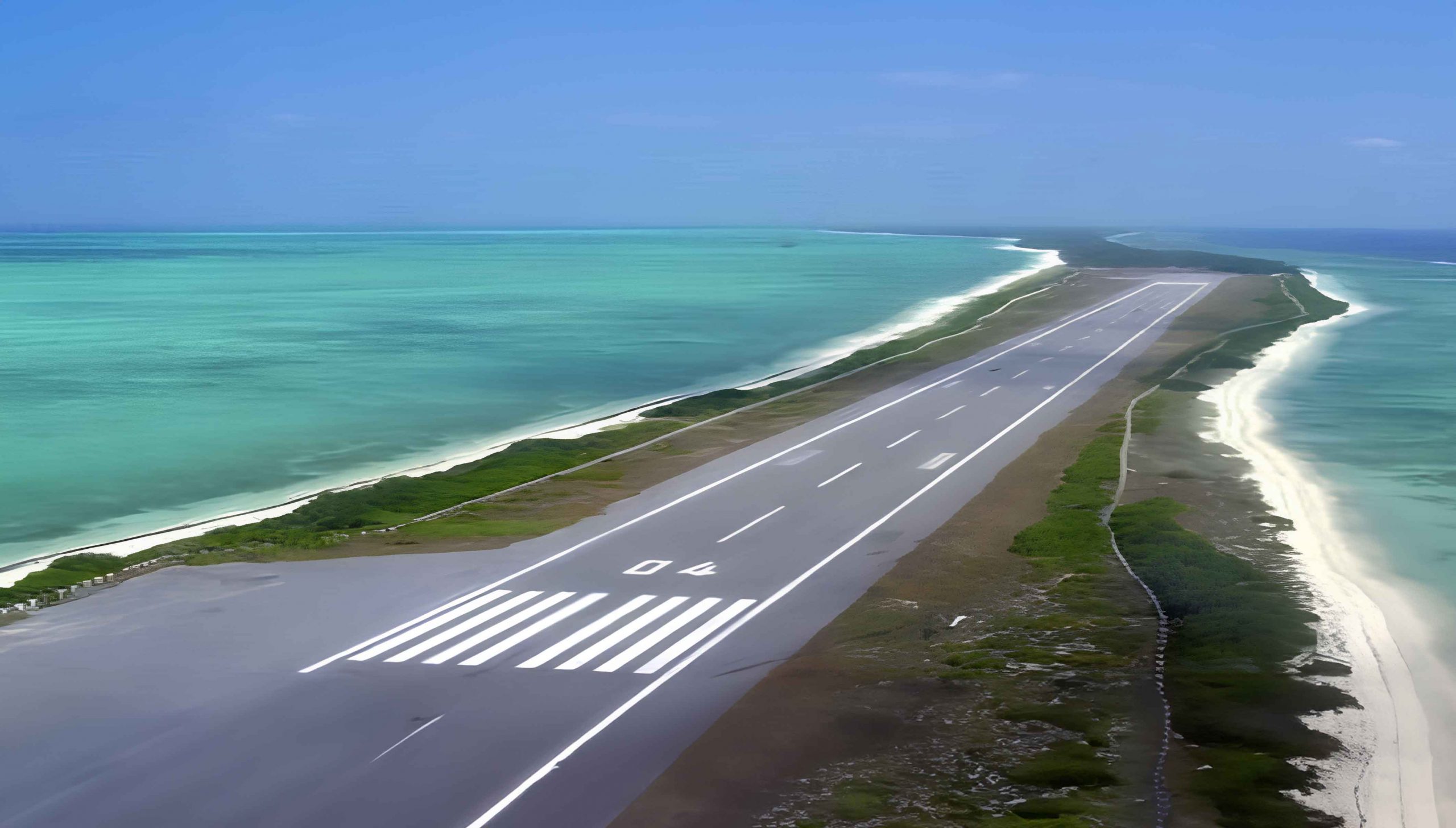 Lakshadweep sea overview shot