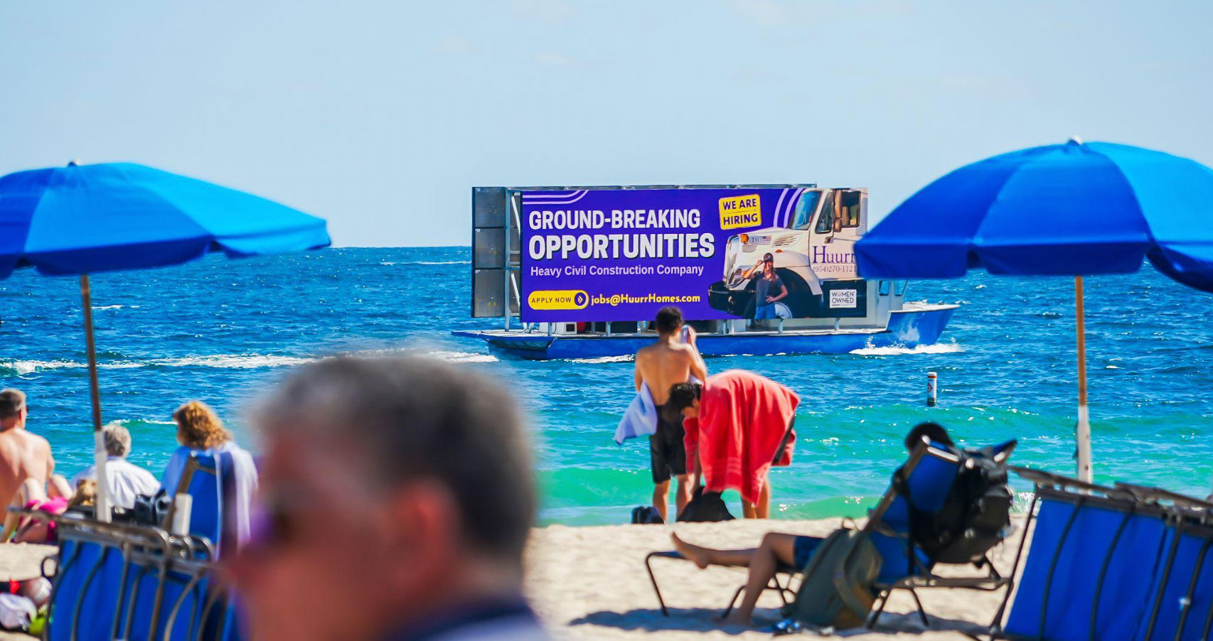 Florida-centred water-based billboard advertising agency Ballyhoo Media gave the gift of visibility to nine local businesses this holiday season
