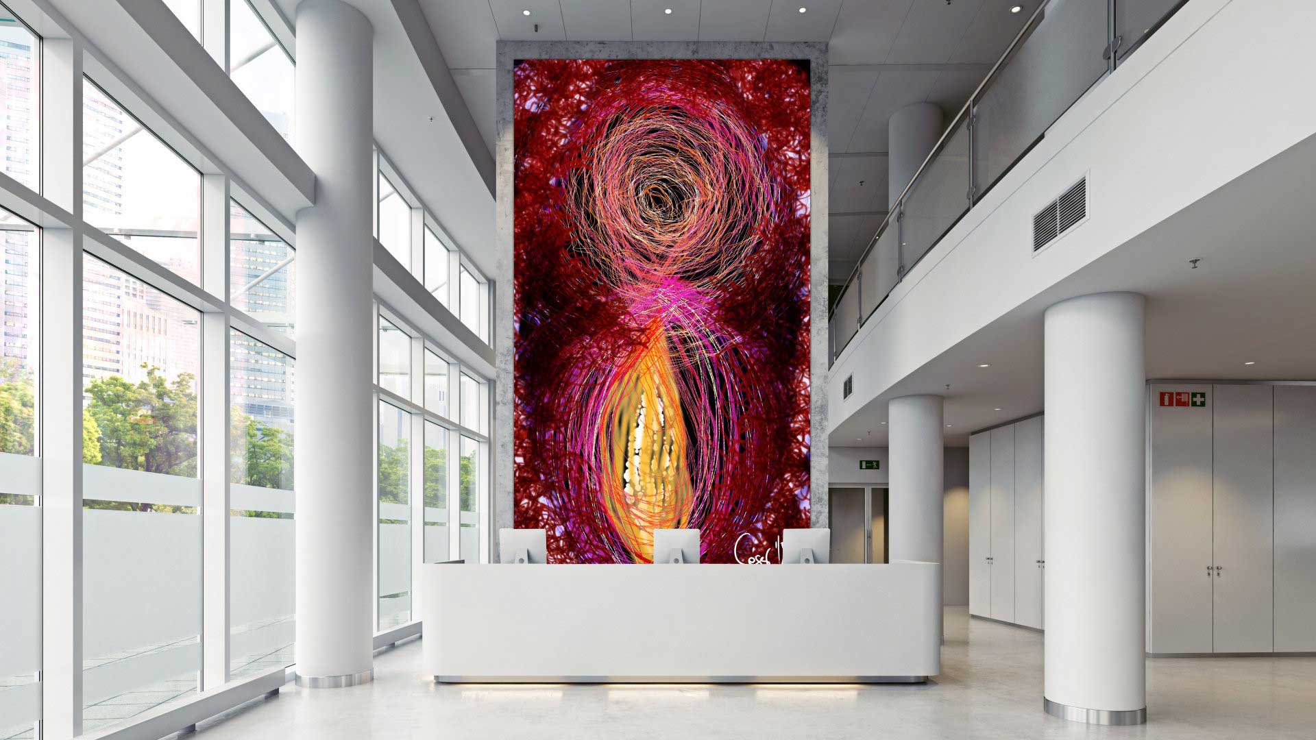 a complete turnkey solution consisting of large format LED displays that transform entire walls into living canvases