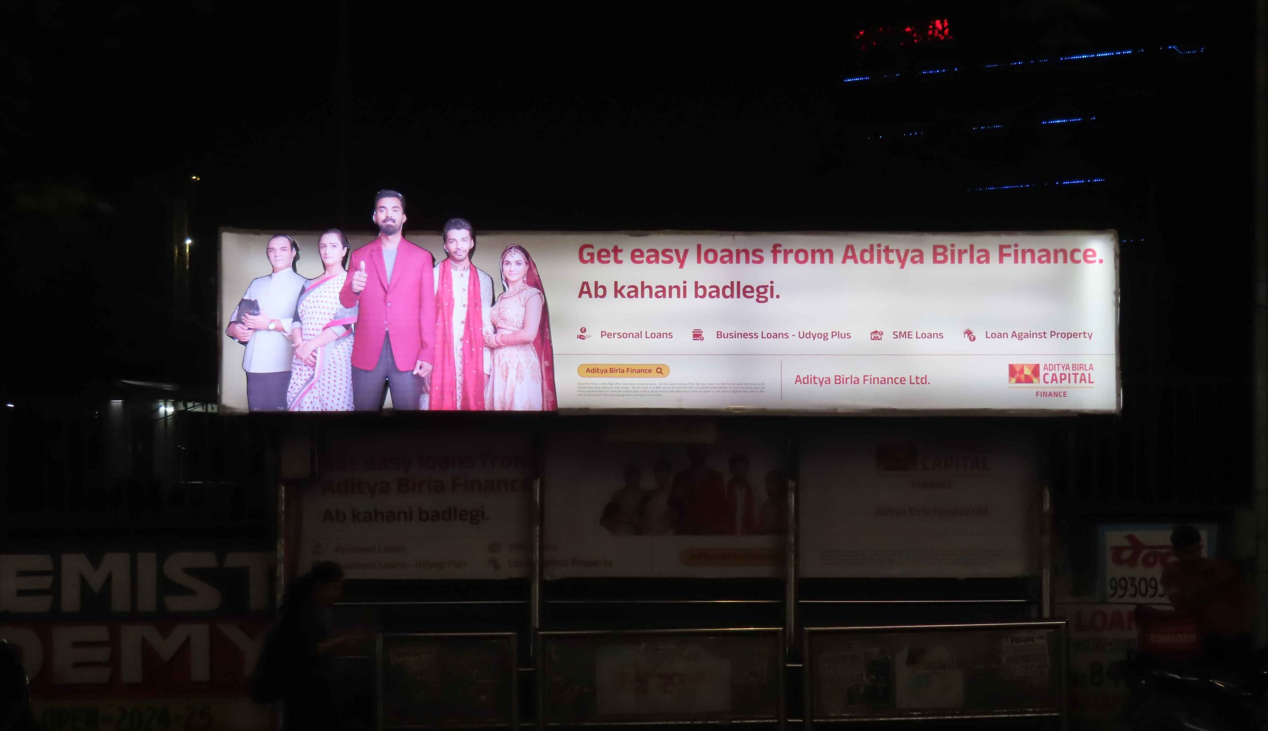 OOH campaign at City bus stop 