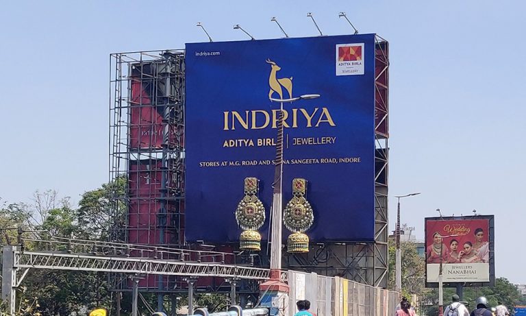 Indriya captures attention in Indore with 3D jewellery billboard ...