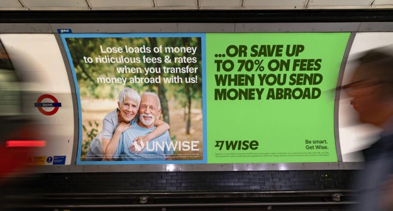 Wise turns “unwise banking” into a public spectacle across London ...